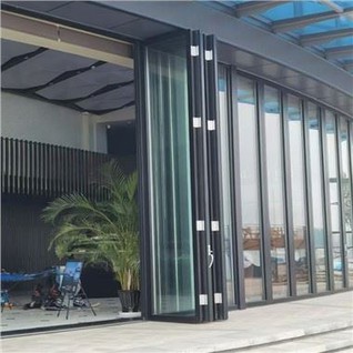 Aluminijasta dvojna zložljiva vrata